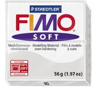 STAEDTLER Pâte à modeler à cuire Fimo Soft bloc 56 g gris