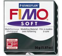 STAEDTLER Pâte à modeler à cuire Fimo Soft bloc 56 g noir