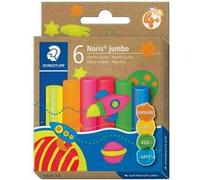 STAEDTLER Pâte à modeler plastiline Noris jumbo, 6 couleurs G