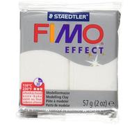 STAEDTLER Pâte polymère Fimo Effect - Blanc pailleté - 56,7 g