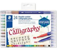 STAEDTLER Peintre de calligraphie à double fibre Calligraph duo étui de 24 pièces