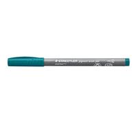Staedtler - PIGMENT ART - Brush 371 - Feutre - Pointe pinceau - Couleur bleu pétrole - Lot de 10-371-395