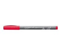 Staedtler - PIGMENT ART - Brush 371 - Feutre - Pointe pinceau - Couleur rouge cerise - Lot de 10-371-229