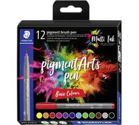 Staedtler pigment brush pen Basic Colours 371 C12-1 Stylo feutre fin trié par couleur 12 pc(s)