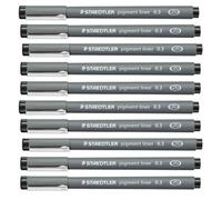 Staedtler Pigment Doublure 0.3mm Noir 308-03-9 - Fin Fineliner Stylot -