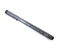 Staedtler Pigment liner 0,3 mm Noir d'encre [Lot de 2]