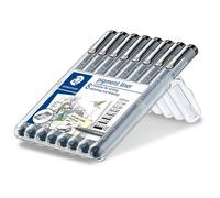 Staedtler Pigment Liner 308 Stylo Fin Noir 8 Pièces