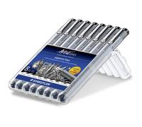 Staedtler Pigment Liner 308 Stylo Fin Noir 8 Pièces