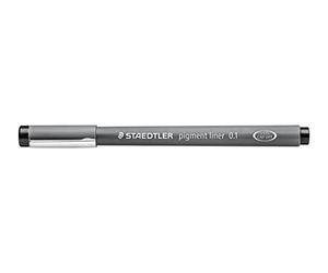 Staedtler - Pigment Liner - Stylo feutre pointe calibrée - largeur de trait 0,1 mm - un paquet de 10