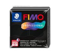 STAEDTLER Polymer Modelling Clay - FIMO Professional - Oven Bake Clay - Black, 5
