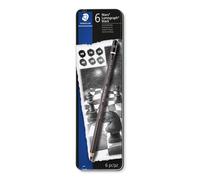 STAEDTLER Porte-mines Mars Lumograph black étui métal 6 pièces