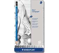 STAEDTLER Porte-mines Mars Lumograph Étui métallique de 12 pièces