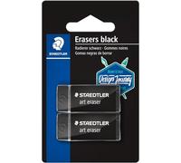 Lot de 2 gommes - Noire - Plastique - Staedtler