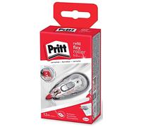 Pritt Roller de correction rechargeable Flex 6 mm × 12 m Translucide – Boîte à suspendre
