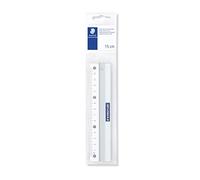 Staedtler Règle en aluminium anti-dérapante de 15 cm, Livrée sous étui plastique, 563 15