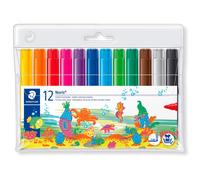 Staedtler – Feutres de coloriage Noris Club – Pochette 12 gros module – Assortis