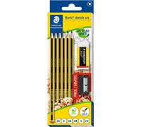 STAEDTLER Set de crayons Noris + gomme + taille-crayon