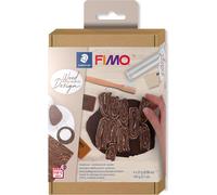 Staedtler Set Fimo Pâte À Modeler 4 Pains De 25 Grammes + 3 Cutters + 2 Accessoires De Modelage & Instructions Thème "Marble Design" (Marbre) 8025 Htc5