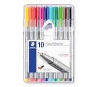 Staedtler ST 334 SB10 Triplus ASSORT Pen (lot de 10)