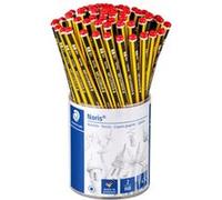 staedtler crayon de papier noris avec gomme, pot de 72 noir