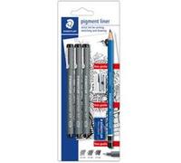 Staedtler staedtler feutre à pigment "artist set" , noir, carte blister noir G