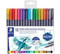 Staedtler staedtler feutre double pointe design journey, étui de 36 noir G
