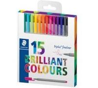 Staedtler staedtler fineliner triplus brilliant colours, étui de 42 noir G