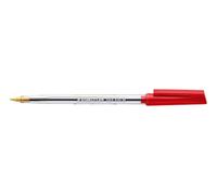 Staedtler stick 430 Stylos à bille - rouge, lot de 10, moyen | Capuchon & clip, compensation de pression anti-fuite - écriture couleur fluide - Art.-Nr. 430 M-2
