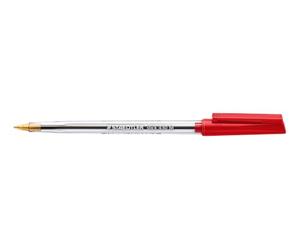 Staedtler stick 430 Stylos à bille - rouge, lot de 10, moyen | Capuchon & clip, compensation de pression anti-fuite - écriture couleur fluide - Art.-Nr. 430 M-2