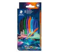 Staedtler Stylo à bille ball 4230 M - lot de 8, édition Multiverse | Stylo à bille triangulaire, corps ergonomique, bille de 1,0 mm - Réf. 4230C8E2-1