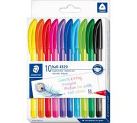 STAEDTLER Stylo à bille ball 4320 M étui carton 10 pièces