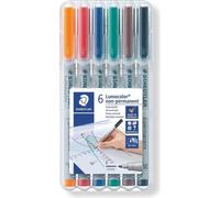 STAEDTLER Stylo à bille Lumocolor F nonperm 6pcs