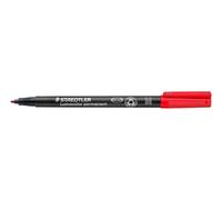 Staedtler Stylo feutre Lumocolor 317 M permanent pointe 1 mm écriture moyenne rouge
