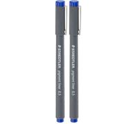 Staedtler Stylo feutre Pigment Liner 308 Pointe calibrée 0,5 mm Bleu (Lot de 2)