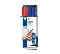 Staedtler Stylo Lumocolor F Perm Universal Foldable Box 10 Unités