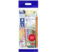Staedtler Stylo multicolore Noris® jumbo 128 ergonomique, triangulaire 61 SET8 jaune, couleur chair, orange, rouge, violet, bleu, bleu clair, vert, marron,
