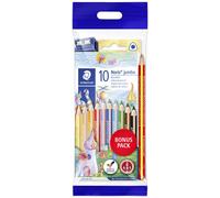 Staedtler Stylo multicolore Noris® jumbo 128 ergonomique, triangulaire 61 SET8 jaune, couleur chair,