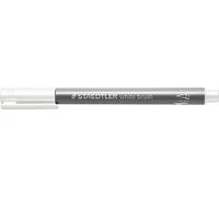 STAEDTLER Stylo pinceau métallique blanc