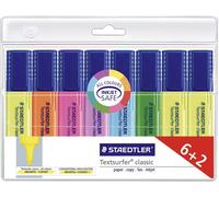 Staedtler Surligneur Textsurfer® classic 364 A WP8 jaune, rouge, rose, bleu, turquoise, orange, vert, violet 1 mm, 5 mm 8 pc(s)