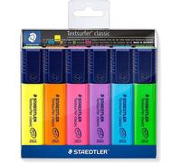 Staedtler Surligneurs Textsurfer Classic 364 — 6 couleurs, rechargeables