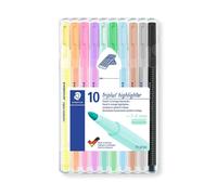 STAEDTLER Surligneur "triplus highlighter" étui de 10 pièces