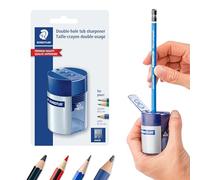 Staedtler, taille-crayon à doubles trous Emballage pour vente au détail Silver/Blue