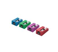 STAEDTLER Taille-crayon métallique, en métal, présentoir de comptoir de 20 pièces pour crayons de taille normale jusqu'à 8,2 mm de diamètre, angle de pointe