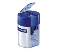 STAEDTLER Taille-crayon rond argent couvercle bleu