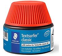 Staedtler Textsurfer Classic 488 64 - Flacon Recharge 30 Ml Pour Surligneur 364 Rouge