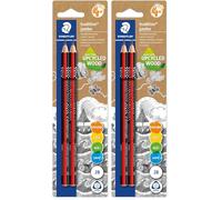 Staedtler Tradition Jumbo 1285 Learner Pencils - 2 Pack, HB & 2B, 4 mm (Lot de 2)