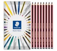 STAEDTLER Tradition Pencil Lot de 8 crayons de dessin, croquis et art technique professionnel dans enveloppe emballage cadeau - Grade 6B