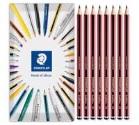 STAEDTLER Tradition Pencil Lot de 8 crayons de dessin, croquis et art technique professionnel dans enveloppe emballage cadeau - Grade 4B