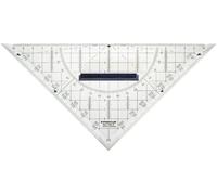 Staedtler Triangle de géométrie 568 35 transparent Longueur de lhypoténuse: 22 cm