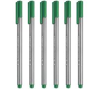 Staedtler Triplus 334 Lot de 6 stylos pointe fine Vert 0,3 mm
